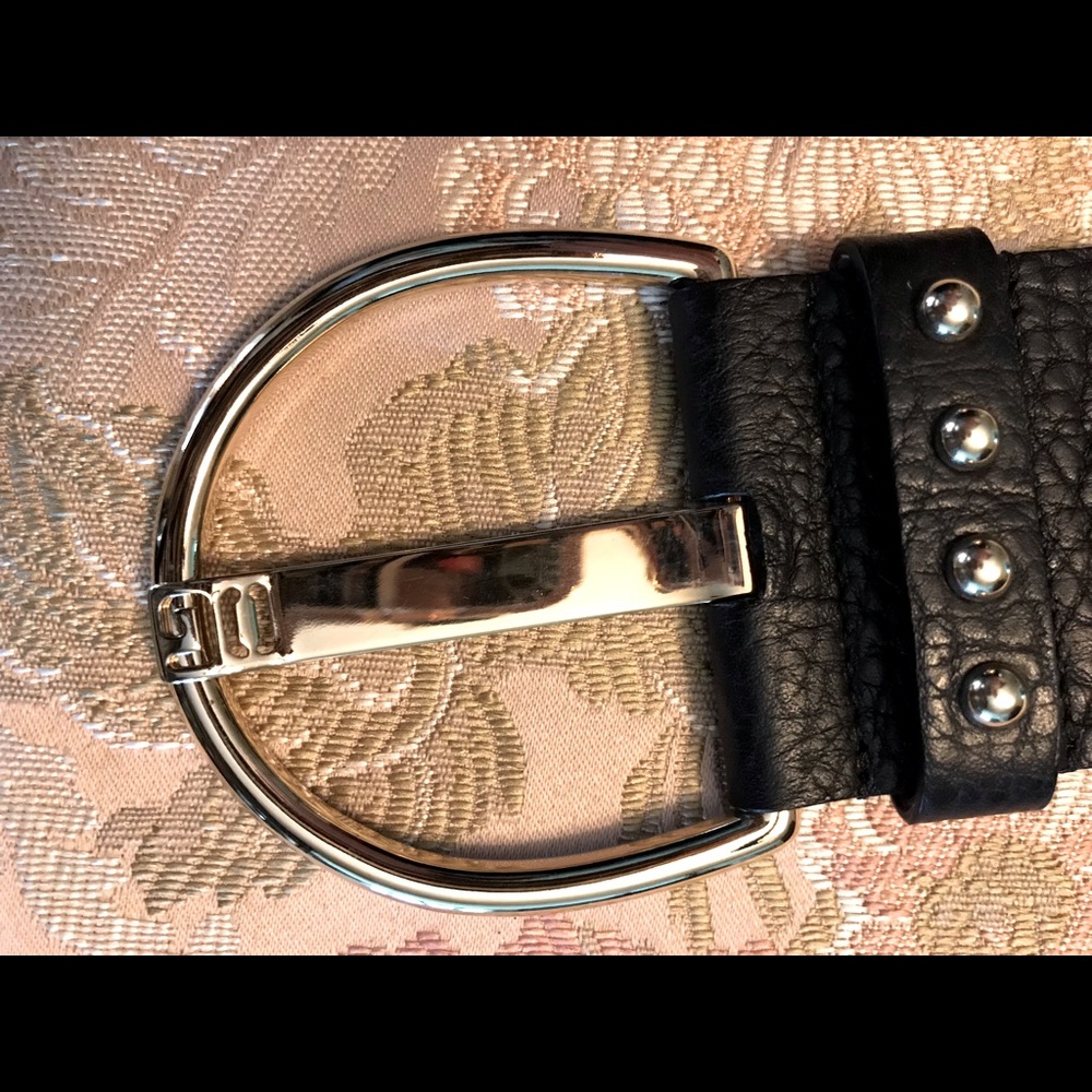 Dolce & Gabbana Belt Black, Gold Hardware, Size 36